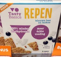 Blauwe Bes &amp; Kokos Crunchy Reep