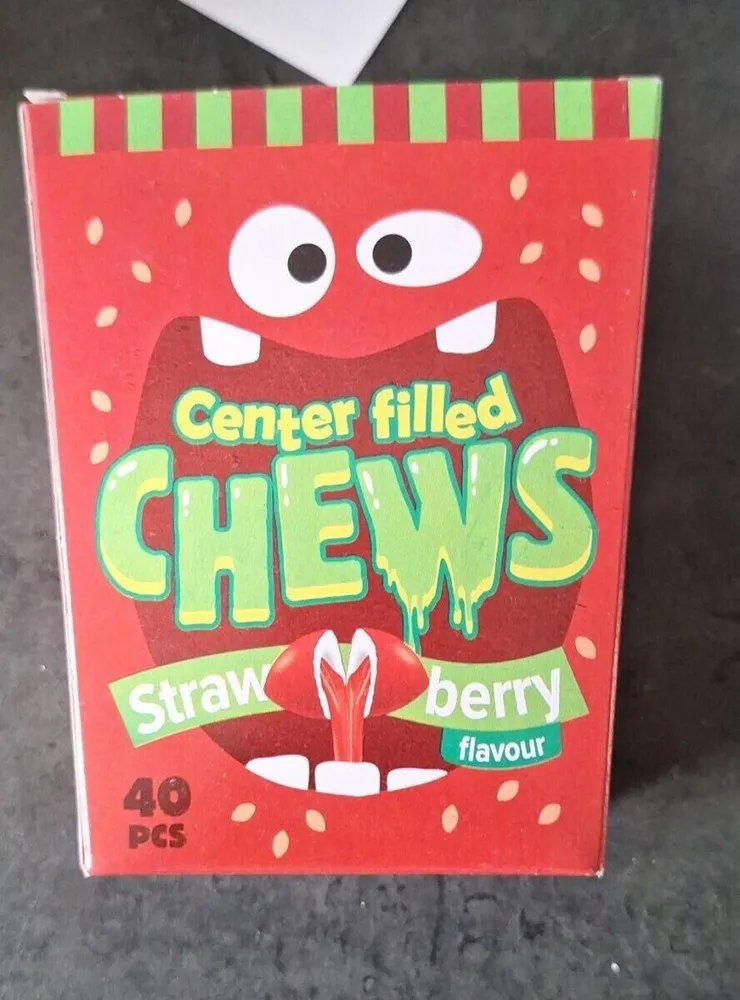 Center Filled Chews Strawberry Flavour 160g