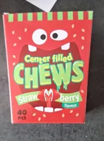 Center Filled Chews Strawberry Flavour 160g