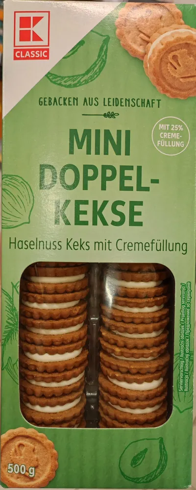 Mini Doppel Keks Haselnuss