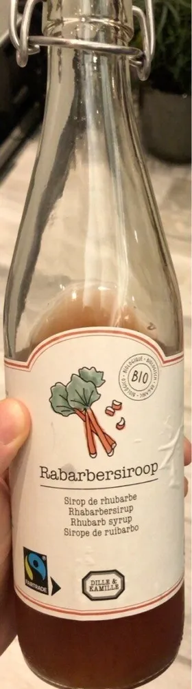 Sirop de rhubarbe