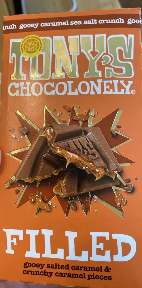 Filled salted caramel