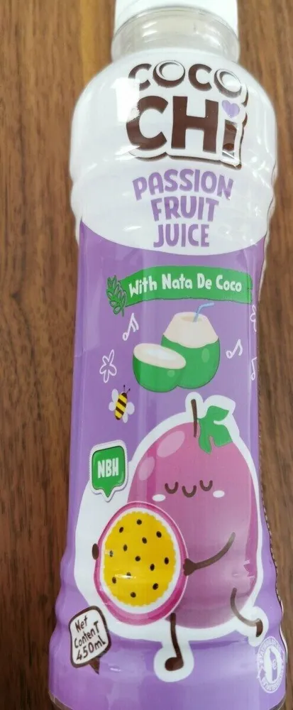Passion fruit juice with nata de coco
