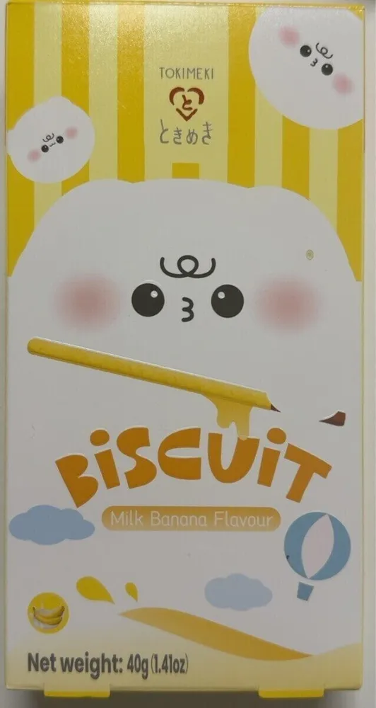 biscuit milk banana flavour