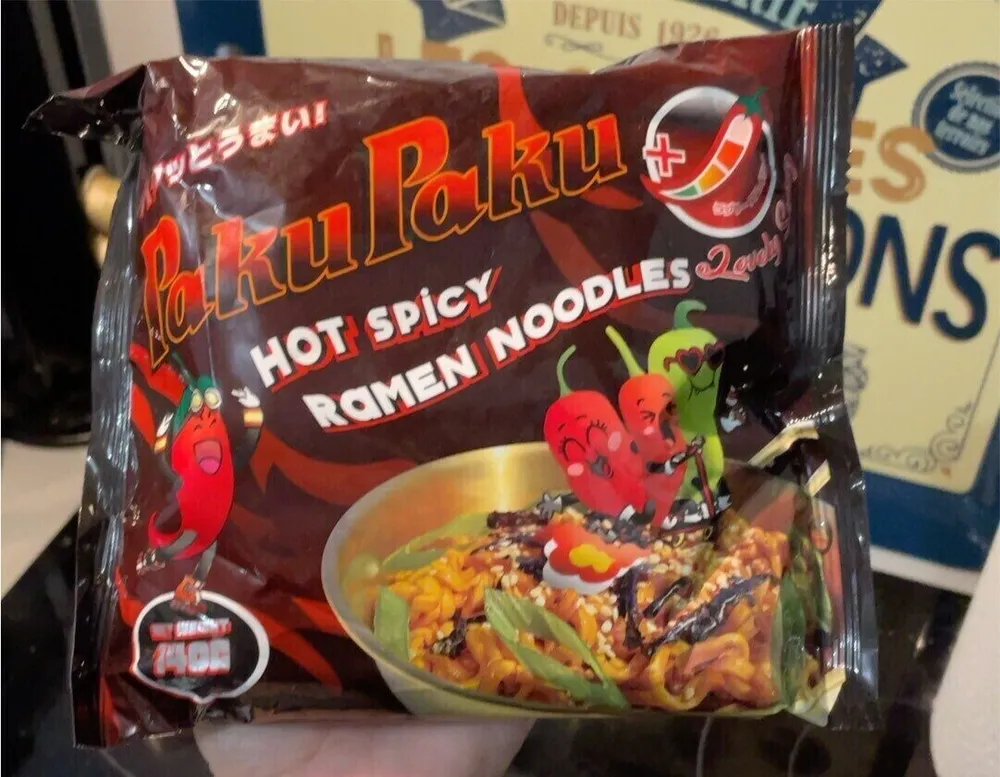 Hot spicy ramen noodles