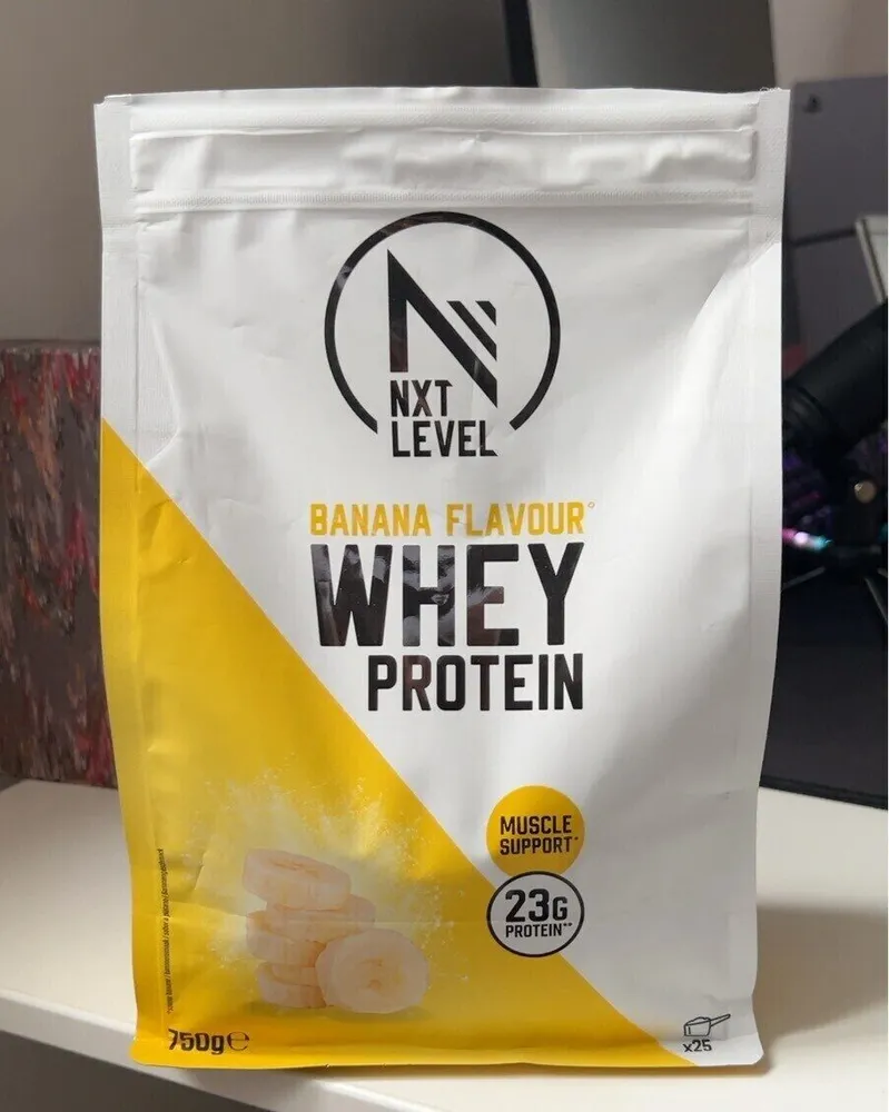 Whey protein banana flavour