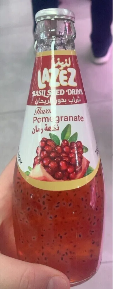 pomegranate basil seed drink
