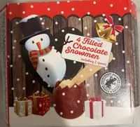 4 Filled Chocolate Snowmen