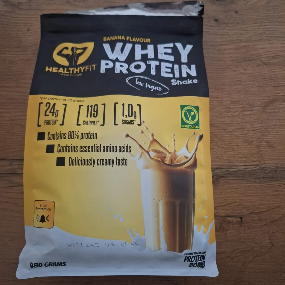 Banana Flavour Whey Protein Shake