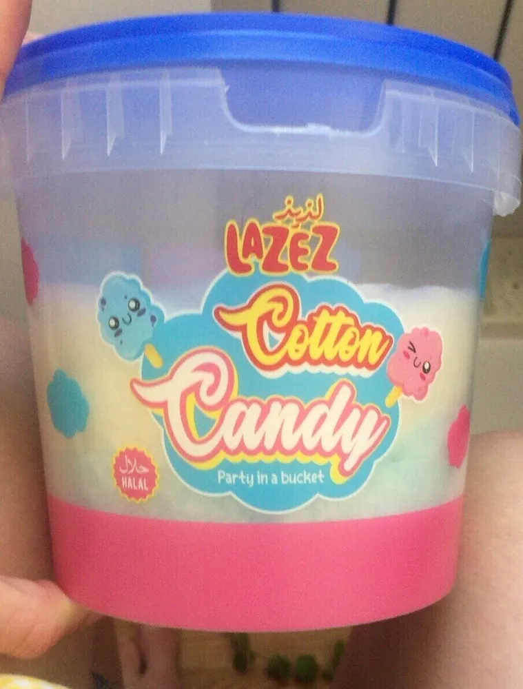 Lazez Cotton Candy party in a bucket Halal