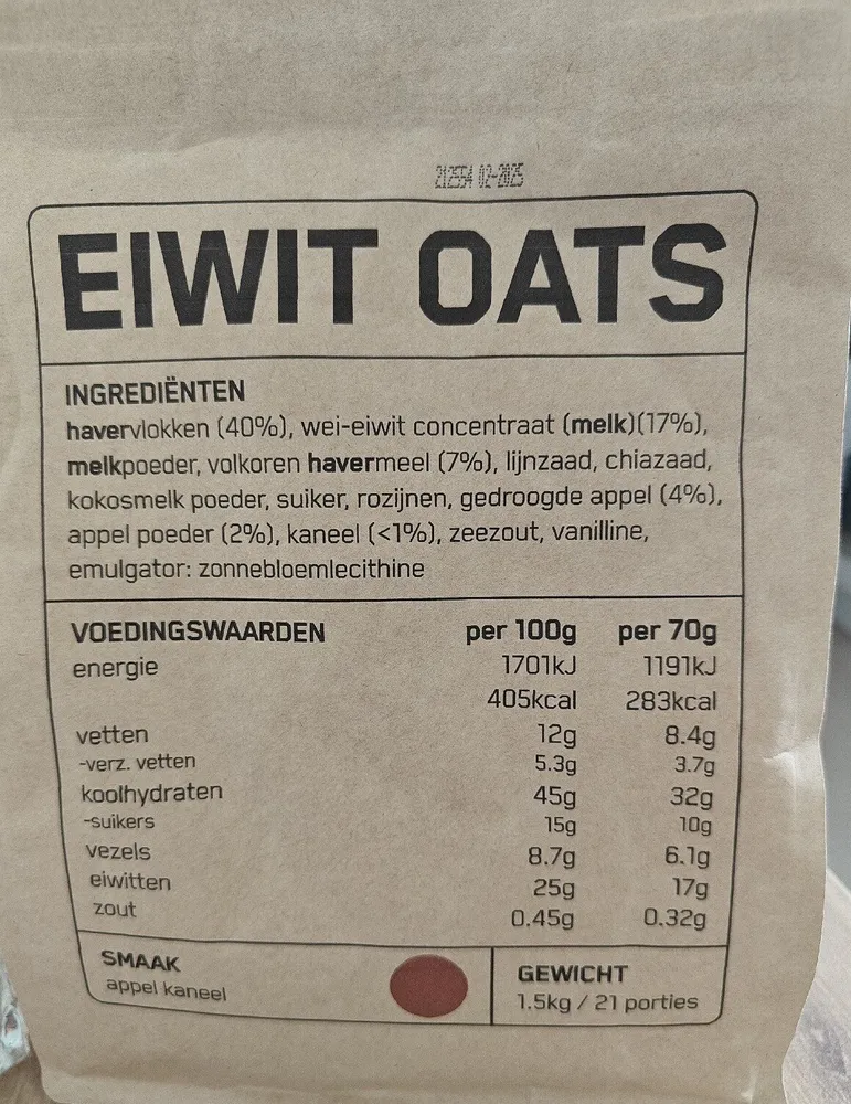 Upfront Oats (Appel Kaneel)