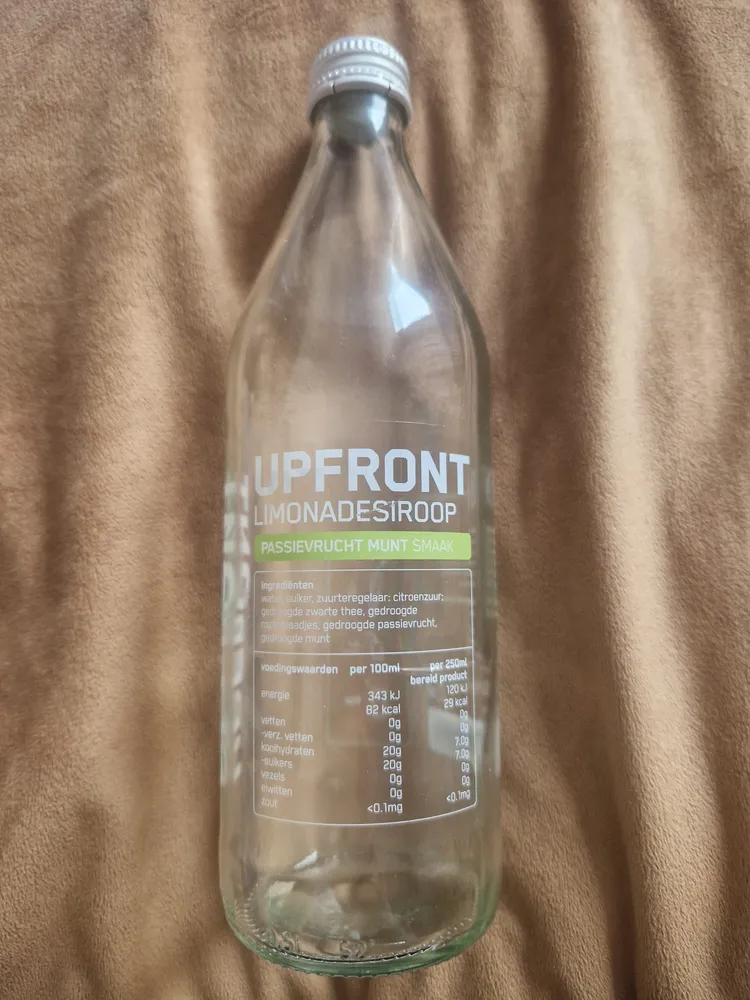 Upfront limonade Siroop passievrucht/munt