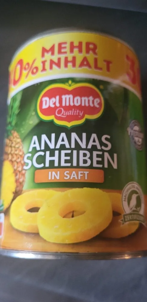 Ananasscheiben in Saft