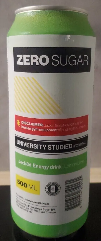 Jack3d Energy Drink Lemon Lime