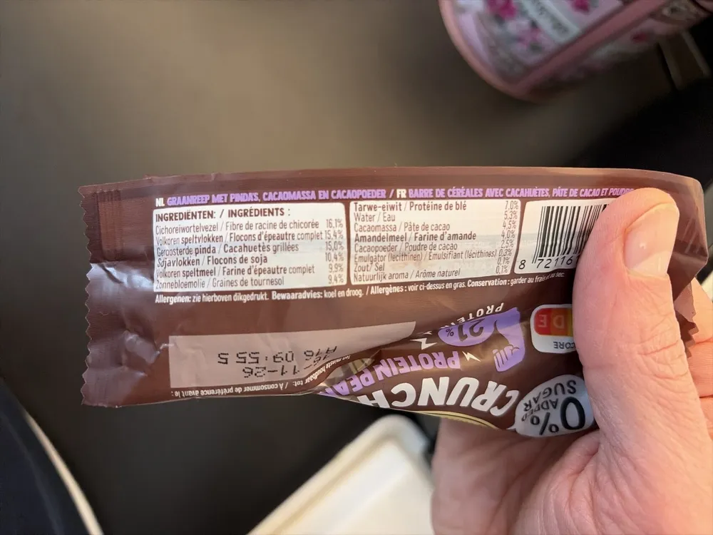 0% ADDED SUGAR PROT HOLIE'S Positive change CRUNCH