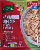 Makkaroni Auflauf mit Käse und Schinken