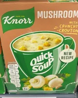 Mushroom with crunchy croutons