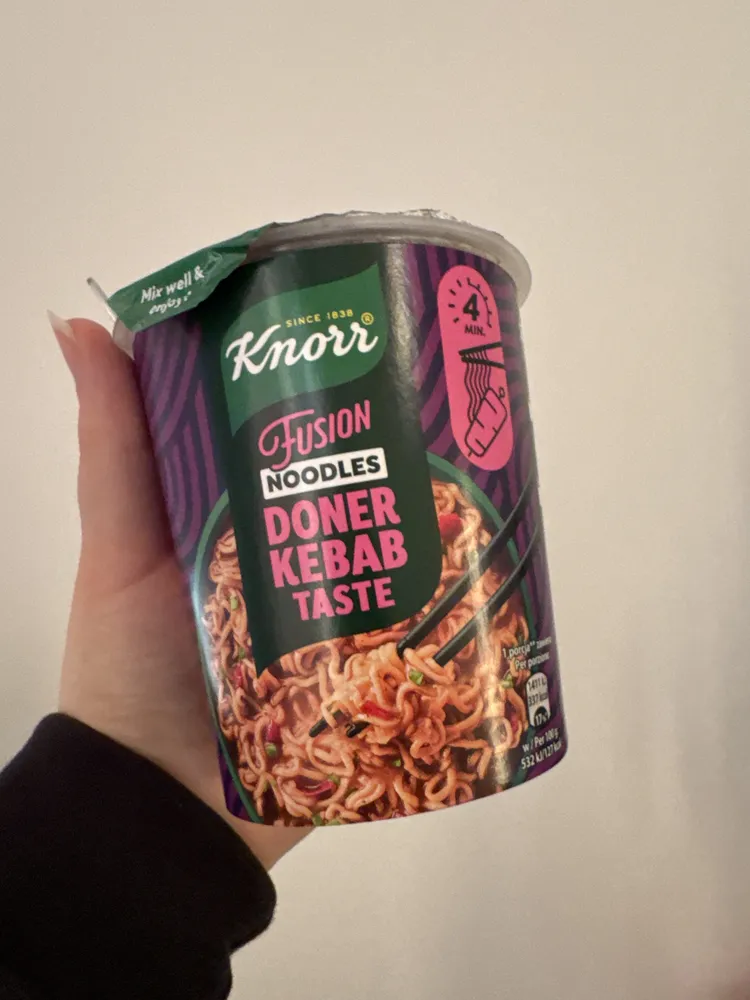 Fusion noodles done kebab taste