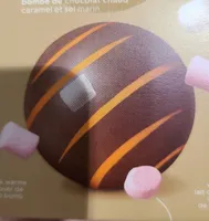 Bombe de chocolat chaud caramel et sel marin