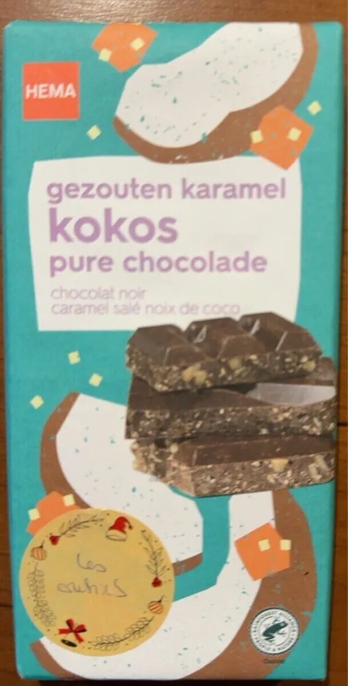 Chocolat noir, caramel, salé, noix de coco