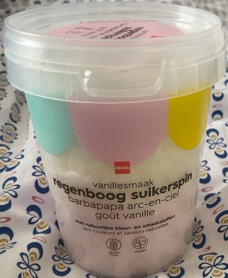Barbapapa arc en ciel gout vanille