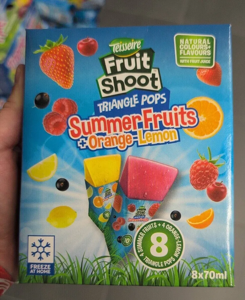 Triangle Pops Summer Fruits + Orange-Lemon