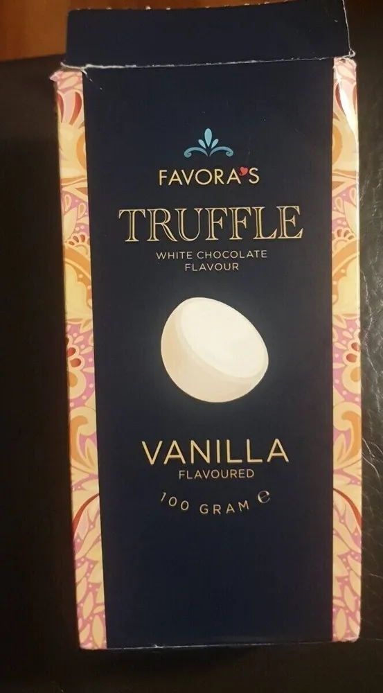 Truffle white chocolate flavour vanilla