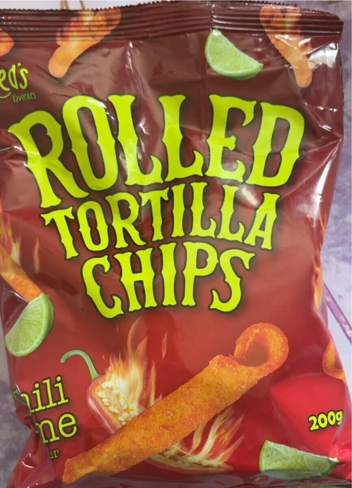 Rolled tortilla chips