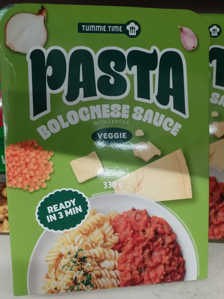 Pasta Bolognese Sauce with Lentils