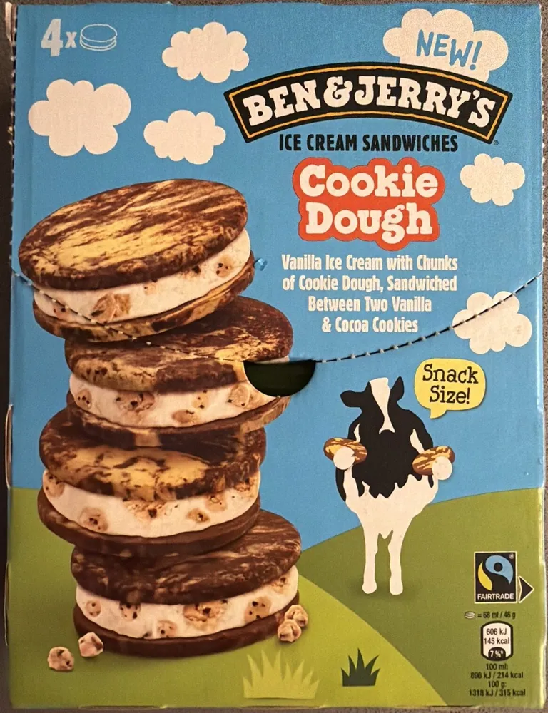 Cookie Dough Ice Cream Sandwiches