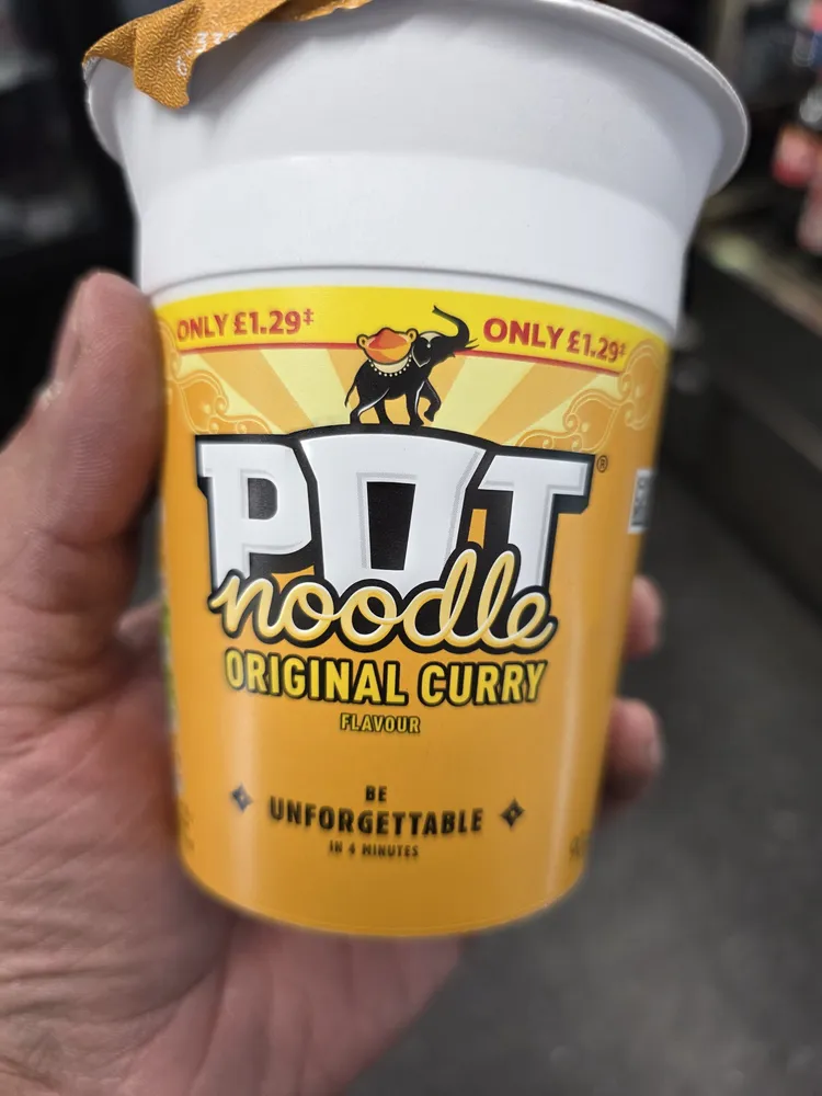 Pot noodles £1.29