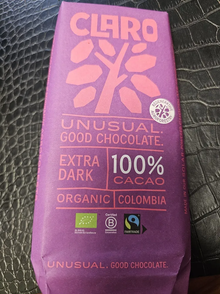 Extra Dark 100% Cacao Organic Colombia