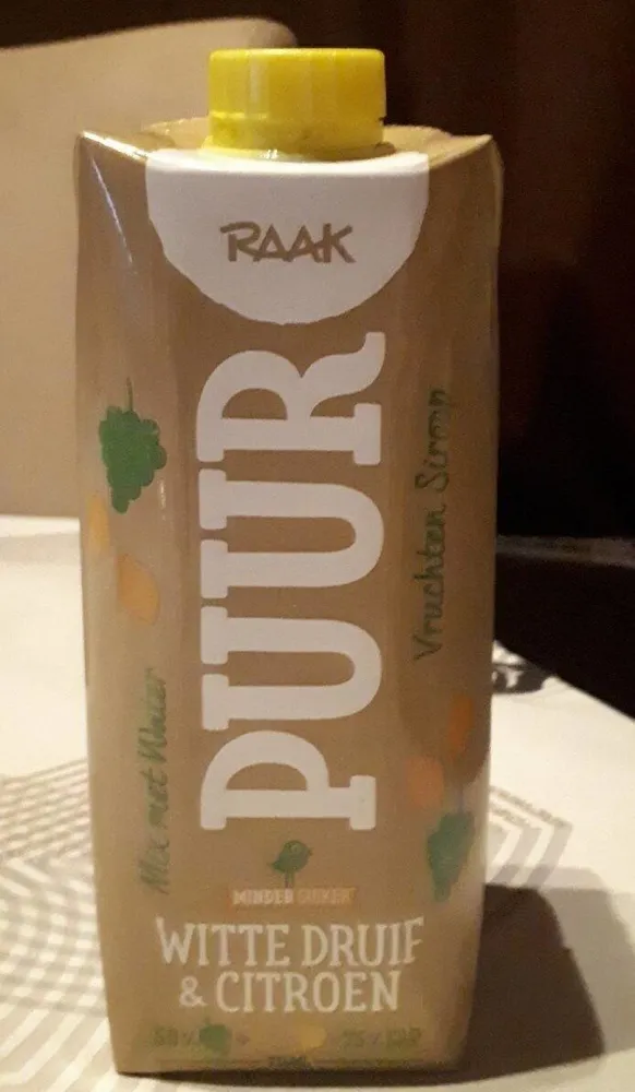 Raak Puur Raison blanc et citron