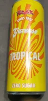 Boisson gazeuse goût tropical