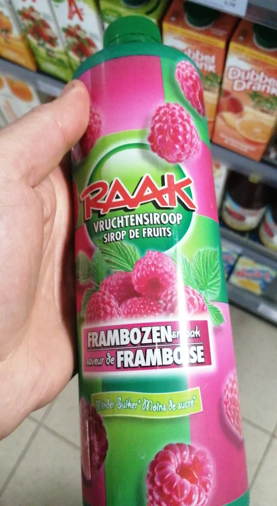 Vruchten siroop framboos