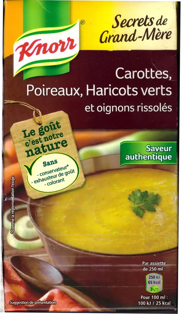 Secrets de Grand-Mère Carottes, poireaux, haricots verts