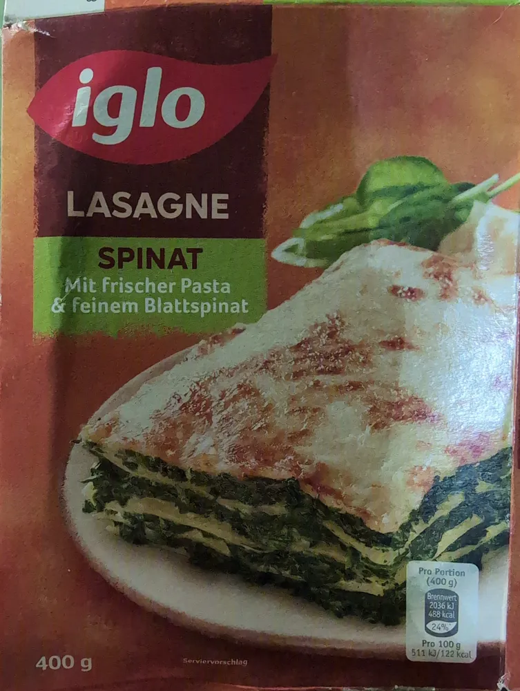 Spinatlasagne