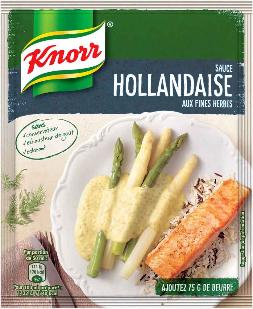 Knorr Sauce Déshydratée Hollandaise aux Fines Herbes 28g