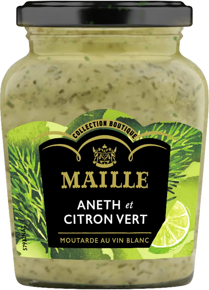 Moutarde Au Vin Blanc à L'aneth Et Au Citron Vert