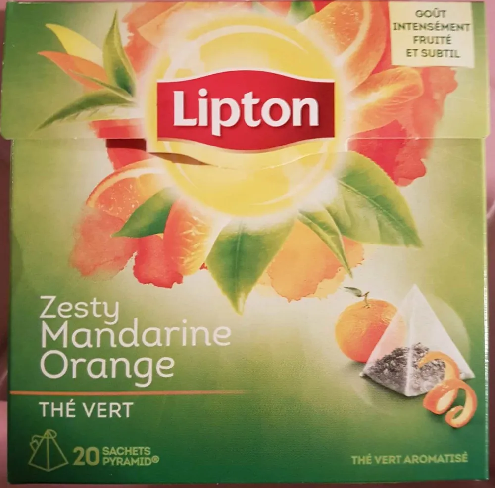 Lipton Thé Vert Mandarine Orange 20 Sachets