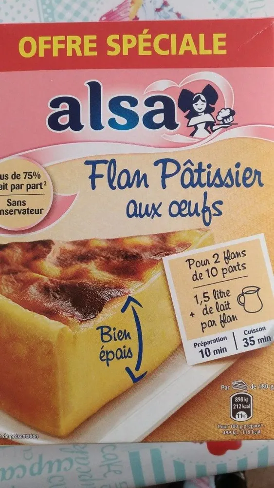 Flan pâtissier aux oeufs