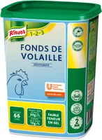KNORR Fonds de volaille faible teneur en sel déshydraté 1kg jusqu'à 66L