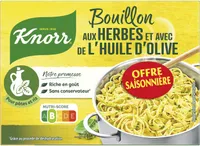 Knorr Bouillon Cube Herbes et Huile D'Olive Puget 15 Tablettes Offre Saisonnière
