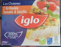 Les Océanes, 2 Grillades Tomate & Basilic 100% Filet de Colin d'Alaska
