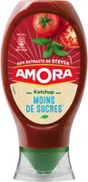 Amora Ketchup Plaisir+ Stevia Flacon Souple 465g