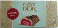 Carte D'or Tradition Glace Buche Tradition Vanille Framboise Cassis 10 parts 1L