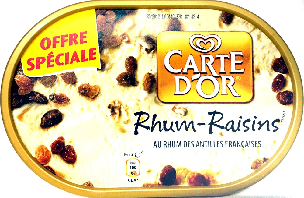 Rhum Raisins Carte d'Or