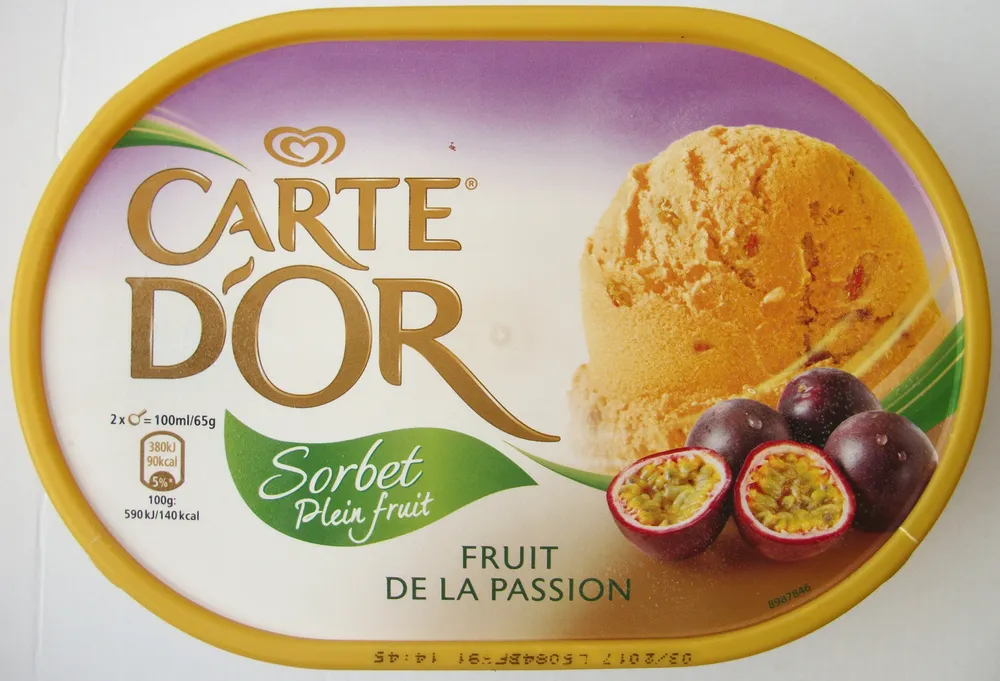 Sorbet fruit de la passion