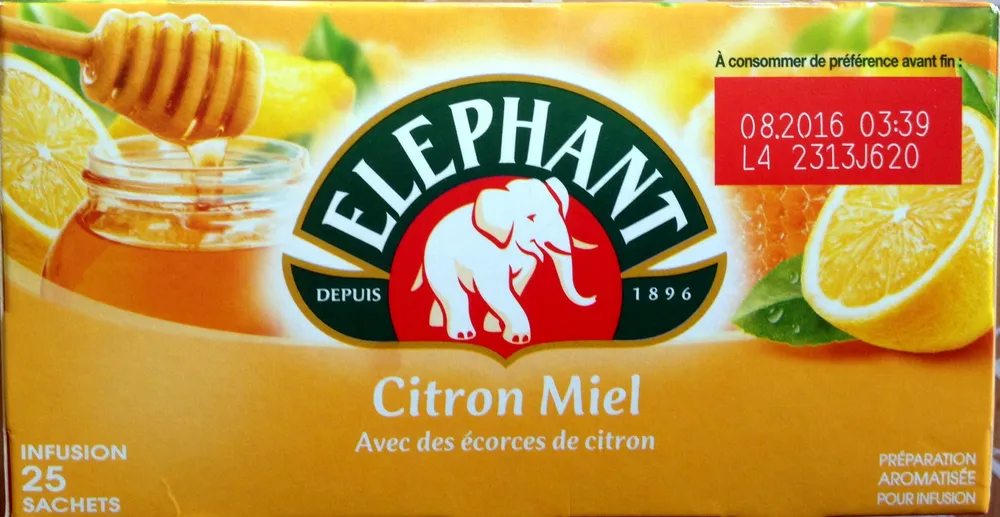 Citron Miel avec des écorces de citron