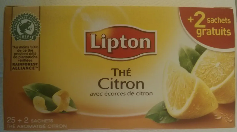 Thé Citron avec écorces de citron